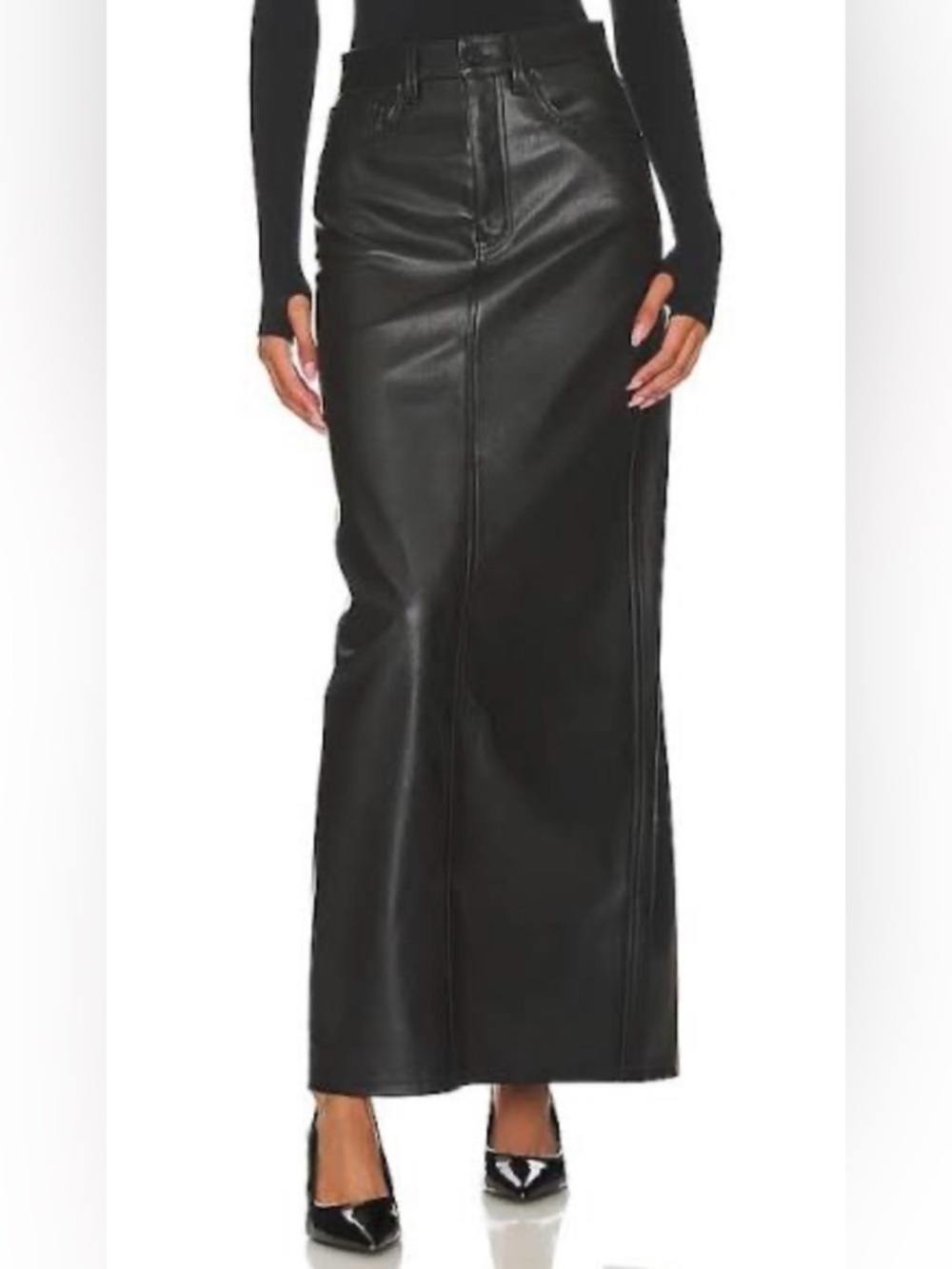 AFRM Faux Leather Skirt